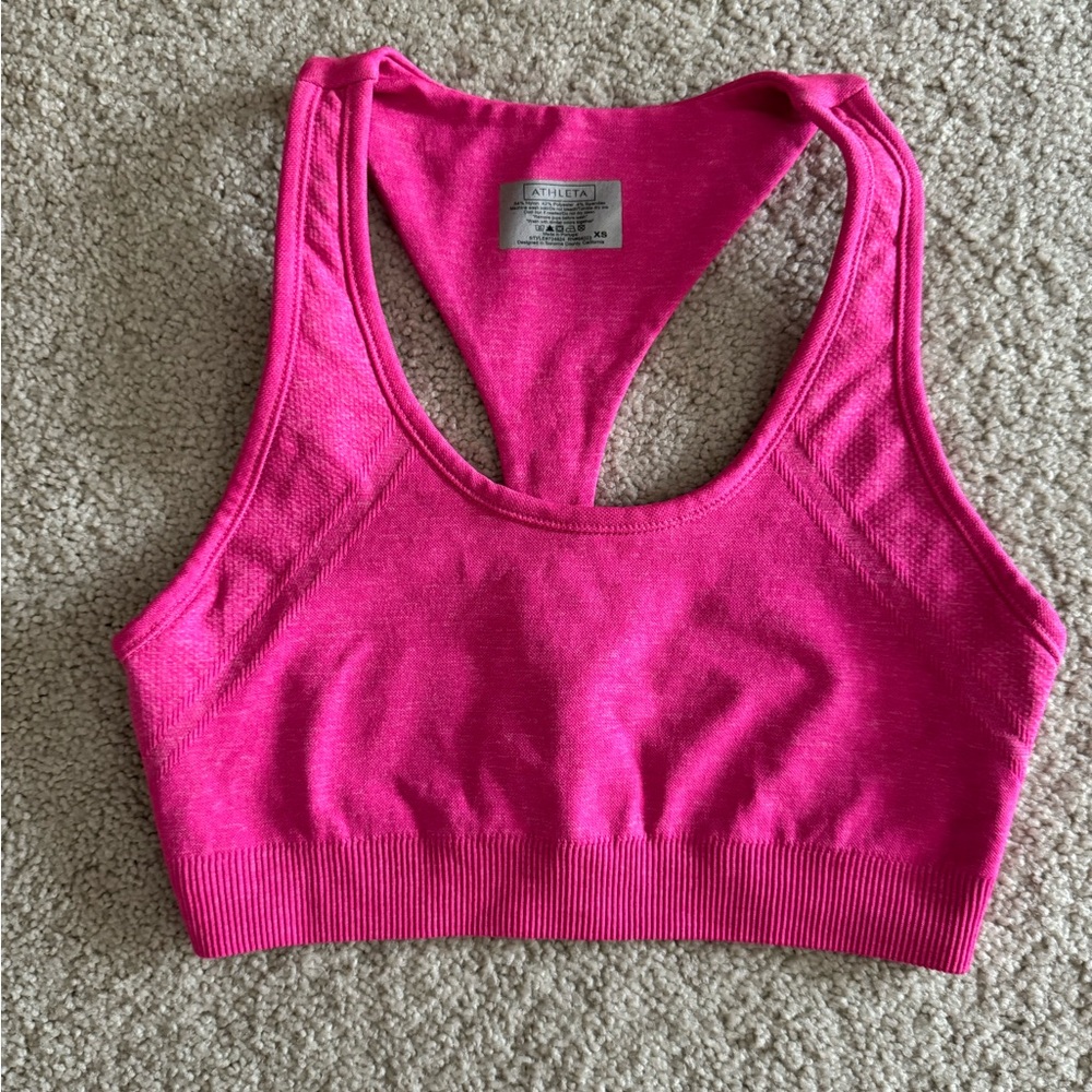 Athleta Sports Bra Size XS Hot Pink